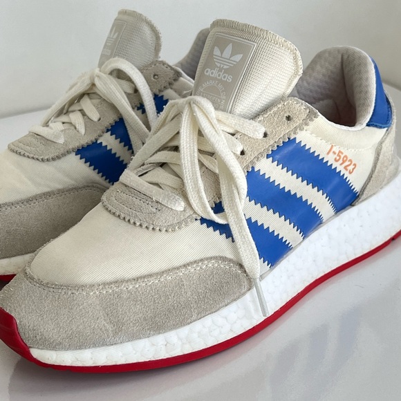 adidas Shoes - Adidas Iniki Red White and Blue Shoes Retro Pride of the 70's Sneakers I-5923